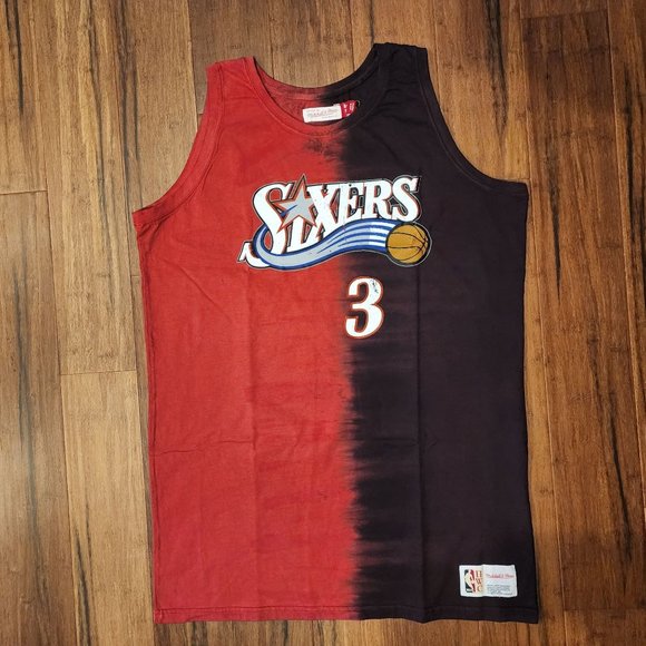 Allen Iverson Philadelphia 76ers Mitchell & Ness XLT Big & Tall Tie-Dye Tank Top - Picture 2 of 6